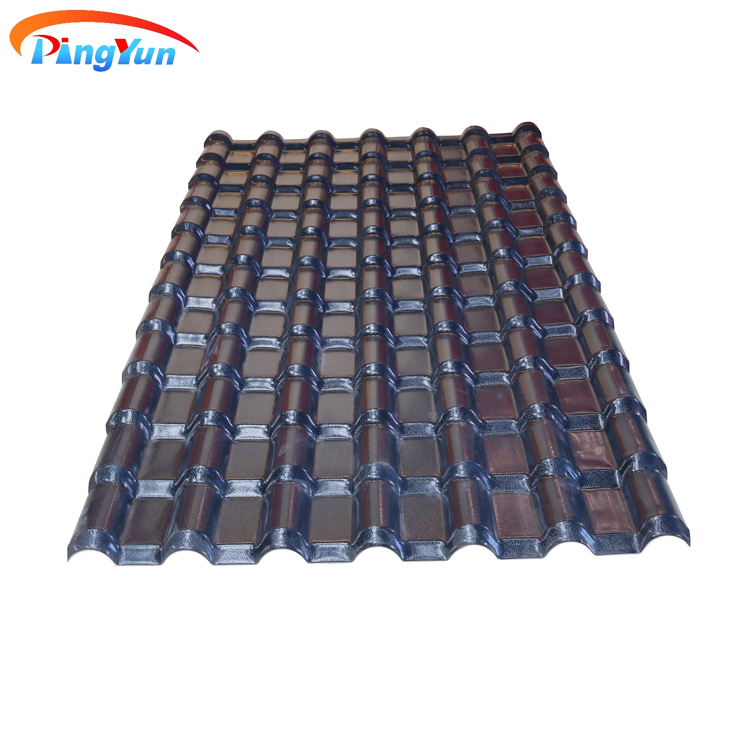 Residential House Orange Environment Friendly PVC Roof Tile