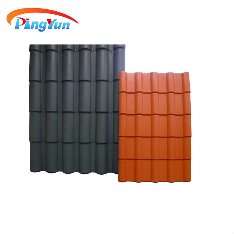 Roma Style ASA PVC Roof Tile Synthetic Resin Roof Sheet Para sa Gusali ng Bahay