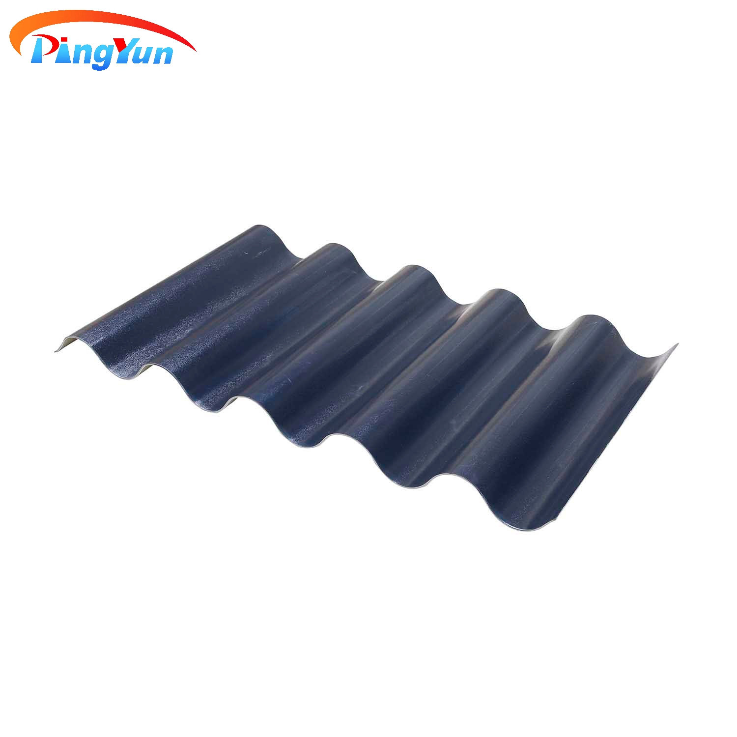 Heat Resistant Round Wave UPVC Roof Tile ASA Coated PVC Roof Sheet para sa Warehouse