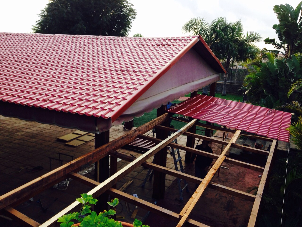 Villa Green Magaan na Fireproof PVC Roof Tile UPVC Roofing Sheet