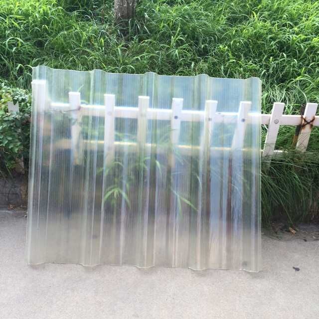 Bultuhang Pabrika ng Tsina na Transparent na Plastic Polycarbonate Corrugated Sheet para sa Bubong ng Gusali, Greenhouse na Pang-agrikultura, Awning