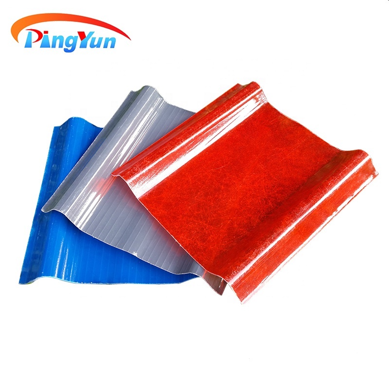 Anti-UV Fiberglass Material roof tile Skylight Lighting FRP Roof Sheet para sa Greenhouse