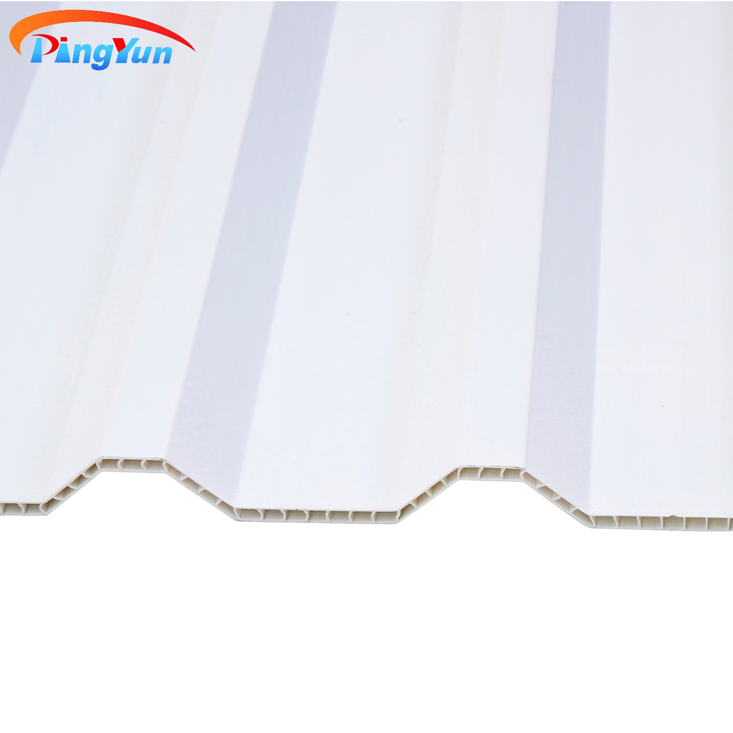 Environment Friendly Clear Twinwall Hollow PVC Roof Sheet