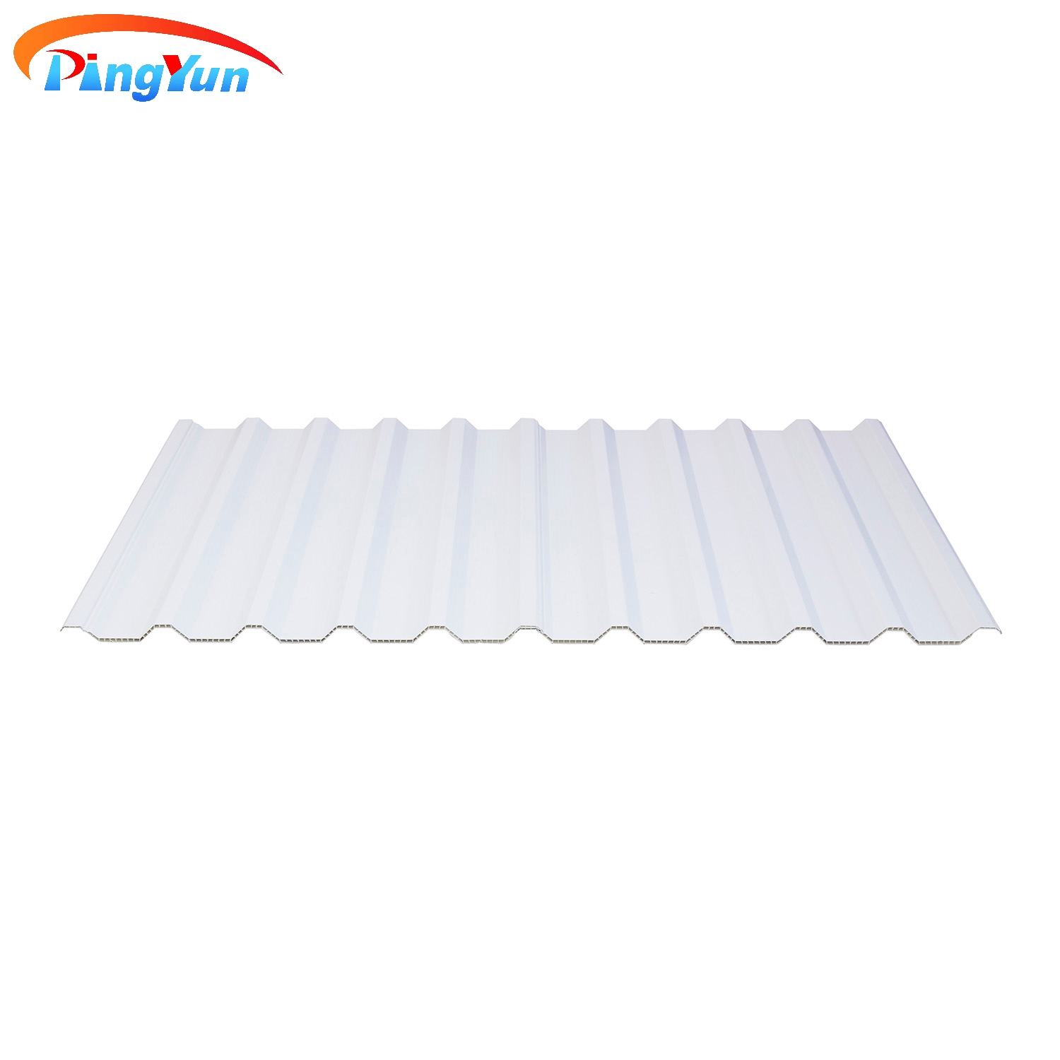 Anti Corrosive Twin Walls Plastic Roof Tile Fire Proof PVC Hollow Roof Sheet para sa Warehouse