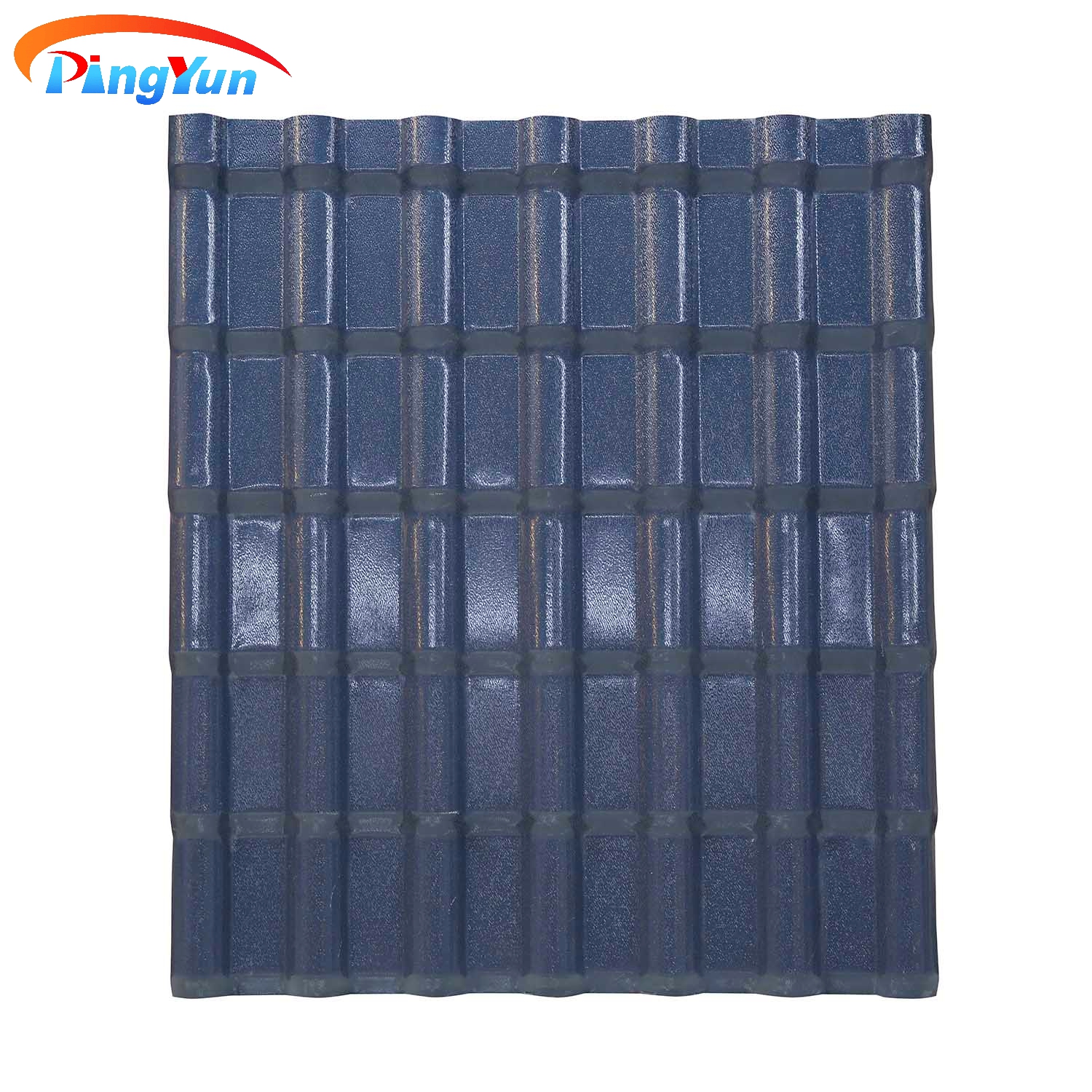 Panlabas na dekorasyon Roma ASA synthetic resin roof tile anti UV PVC roof sheet para sa gawa na bahay