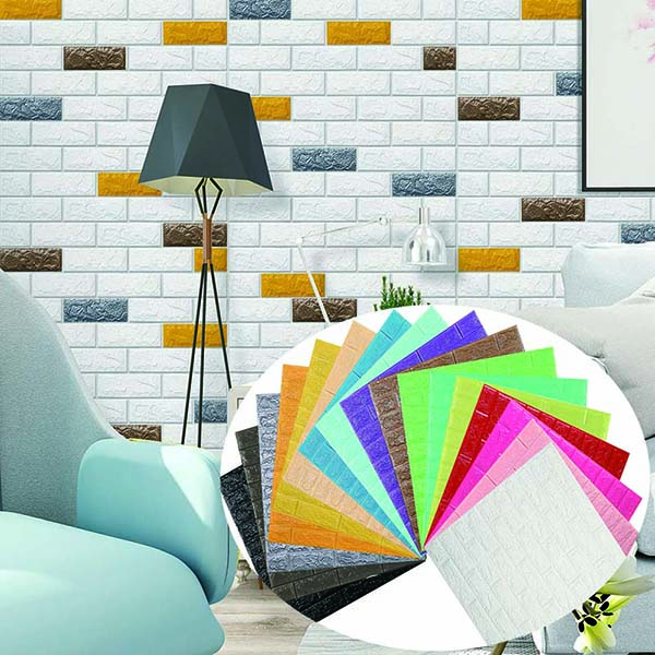 3D PE wall stickers home decoration murals nature 3d wall sticker wallpaper para sa kwarto