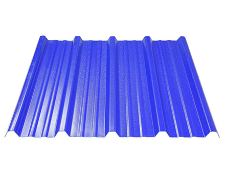 Parking Lot Orange 2.5mm Corrugated UPVC Roof Sheet